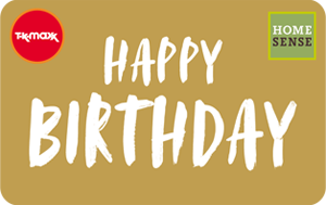 Homesense Happy Birthday White LineArt